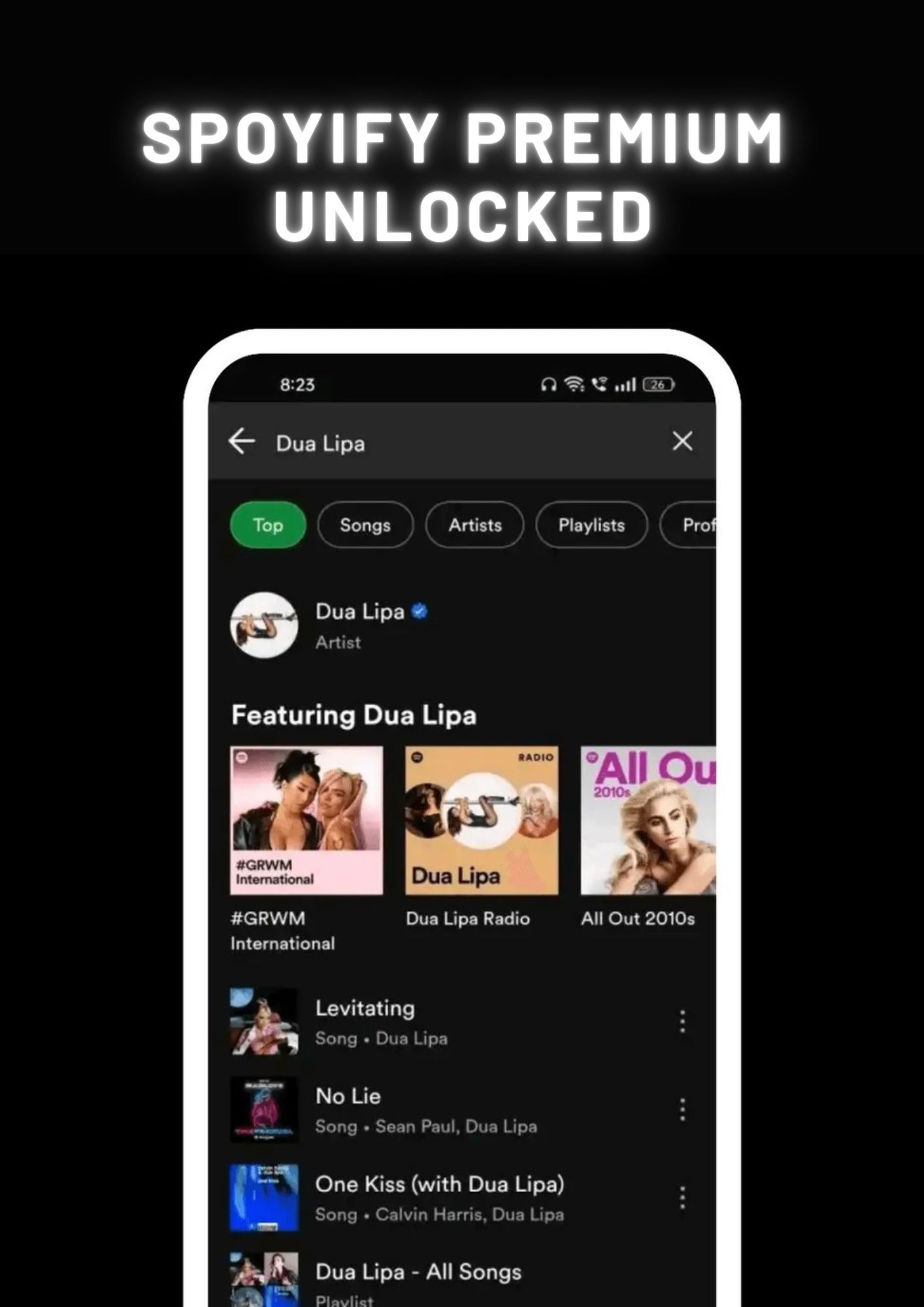 spotify mod apk content